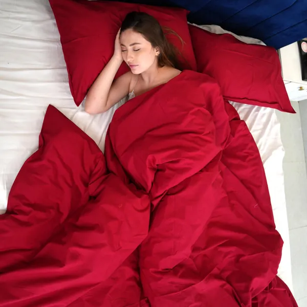 Cotton Duvet Cover In Maroon Cotton Bedding Red Duvet Cover With 2 Pillowcases / Cotton bedding Custom Cotton Bedding Available