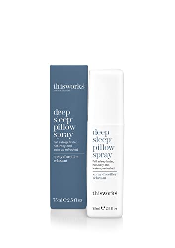 This Works Deep Sleep Pillow Spray, The Award-Winning Natural Pillow Spray, Backed by Science, Infused with Lavender, Camomile and Vetivert, 75ml - Deep Sleep Pillow Spray