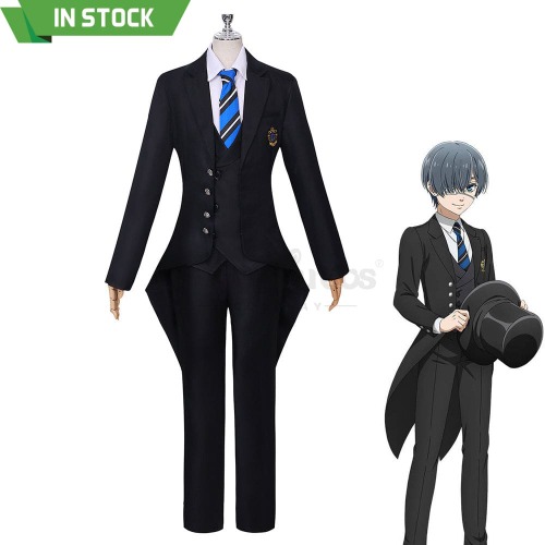 【In Stock】Anime Black Butler: Public School Arc Cosplay Ciel Phantomhive Cosplay Costume Plus Size - XXXL