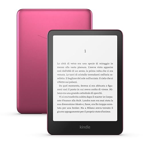 Nuovo Amazon Kindle Paperwhite Signature Edition (32 GB) | Il nostro Kindle più veloce con luce frontale a regolazione automatica, ricarica wireless, settimane di autonomia | Rosa metallizzato - Rosa metallizzato - 32 GB - Senza pubblicità