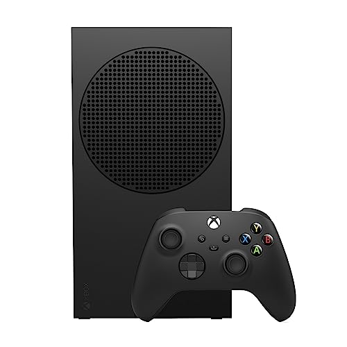 Microsoft Xbox Series S 1TB SSD Console Carbon Black - Includes Xbox Wireless Controller - Up to 120 frames per second - 10GB RAM 1TB SSD - Experience high dynamic range - Xbox Velocity Architecture [video game] [video game] [video game] [video game] [vide - Xbox Series S 1TB