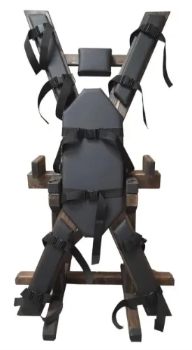 Multifunctional St. Andrew's cross, which can be rotated, used as a table or head down, furniture for games.