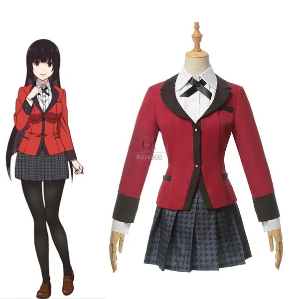 Buy Kakegurui Jabami Yumeko Saotome Mary Uniform Outfits Cosplay Costume - RoleCosplay.com