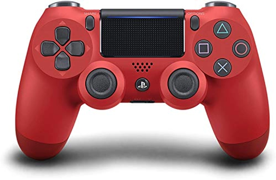 Sony, Manette PS4 DUALSHOCK 4 Officielle, Accessoire PlayStation 4, Sans Fil, Batterie Rechargeable, Bluetooth, Couleur : Rouge