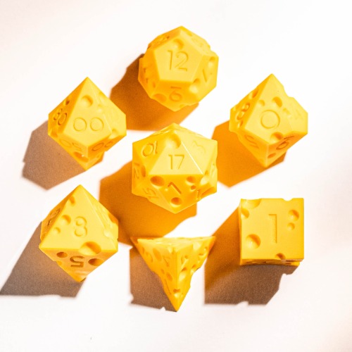 Cheese Resin Dice Set | Full set