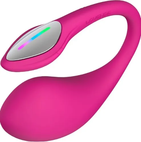 Lovense Lush 4: Best Interactive Long-Distance Remote Control G-Spot Vibrator with Emo LED Light
