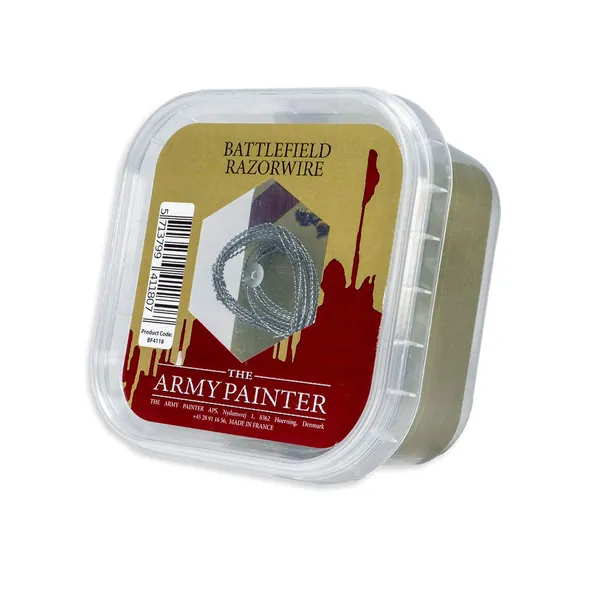 The Army Painter Battlefield Razorwire - Metal Razor Wire for Miniature Bases and Wargame Terrains, 4 m