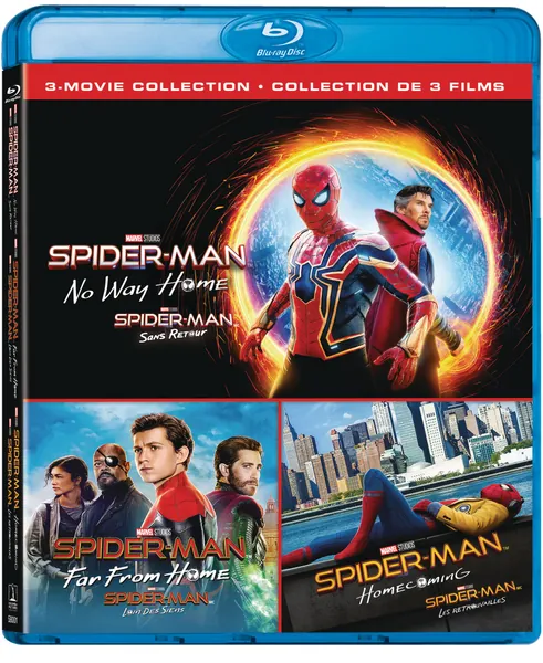 Spider-Man: Far from Home / Spider-Man: Homecoming / Spider-Man: No Way Home - Set [Blu-ray] (Bilingual)