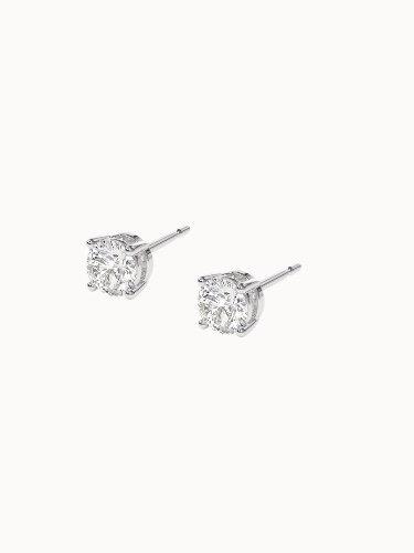 Round Diamond Studs - Pair (2 Earrings) / 0.50ct