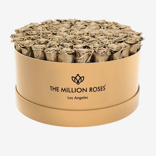 Deluxe Gold Box | Gold Roses | Gold / Gold