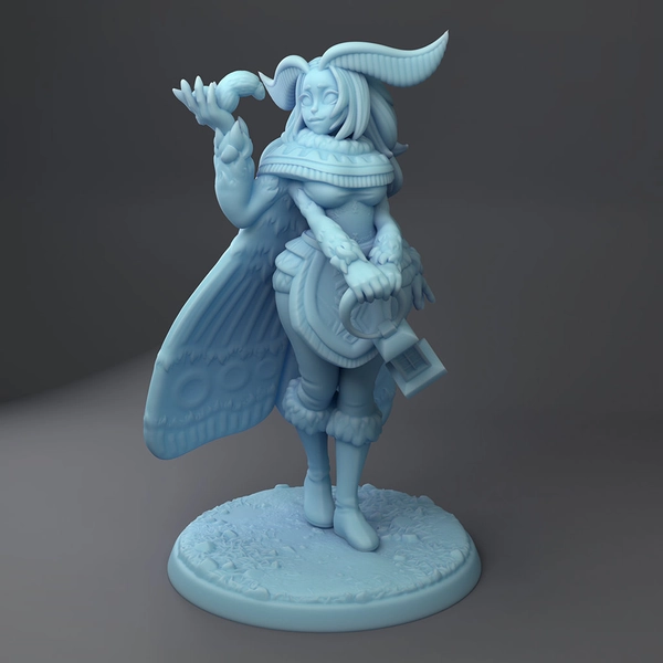 Gidae, Moth 54mm Resin Miniature by Twin Goddess Miniatures