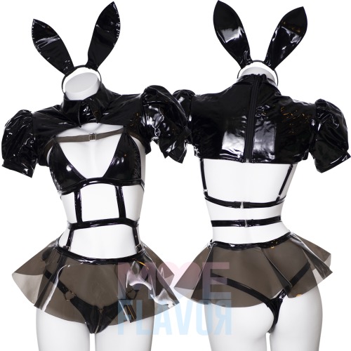 Cyber Bunny Set - Black / S/M
