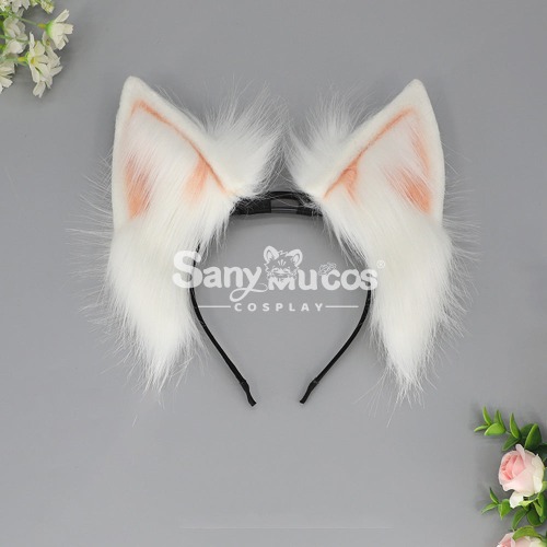 【In Stock】Electric Movable Cat Ears Headband Cosplay Headdress Props - White