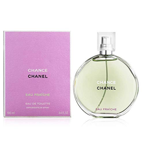 Chanel Chance Eau Fraiche Eau De Toilette Spray for Women, 100ml/3.4oz, 1 Count - 100 ml (Pack of 1)