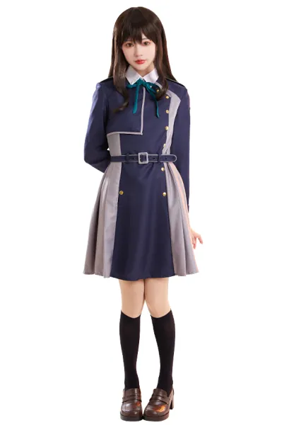 Lycoris Recoil Inoue Takina Cosplay Costume Uniform