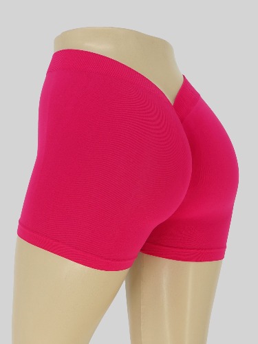 PoshSnob V-Back Scrunch Bum Shorts Cami Bralette Set Lounge Blend S-L | Fuchsia Bralette Shorts / S/M