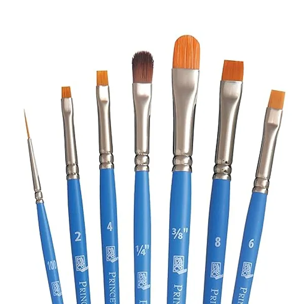 Princeton Select Artiste, Series 3750, Paint Brush for Acrylic, Watercolor and Oil, Set of 7