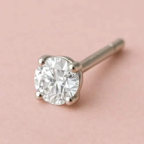 A Tier Diamond Stud Earrings (0.50 Carat)