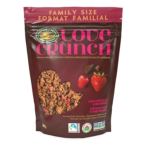 Love Crunch Organic Dark Chocolate & Red Berries Granola, 700 g