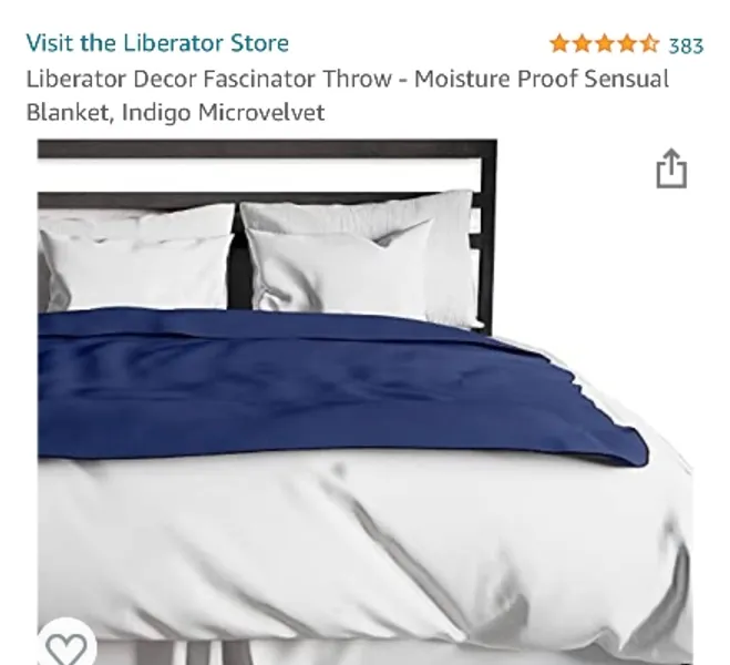 Throw - Moisture Proof Sensual Blanket, Indigo Microvelvet : Everything Else