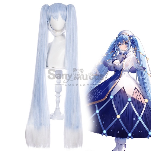 Vocaloid Hatsune Miku Cosplay Snow Miku 2021 Cosplay Wig