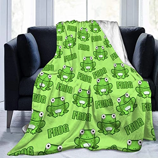Abaysto Flannel Throw Blanket,Aerobics Frog Soft Fluffy Blanket for Bed Sofa Couch,Great Gift for Christmas/Thanksgiving