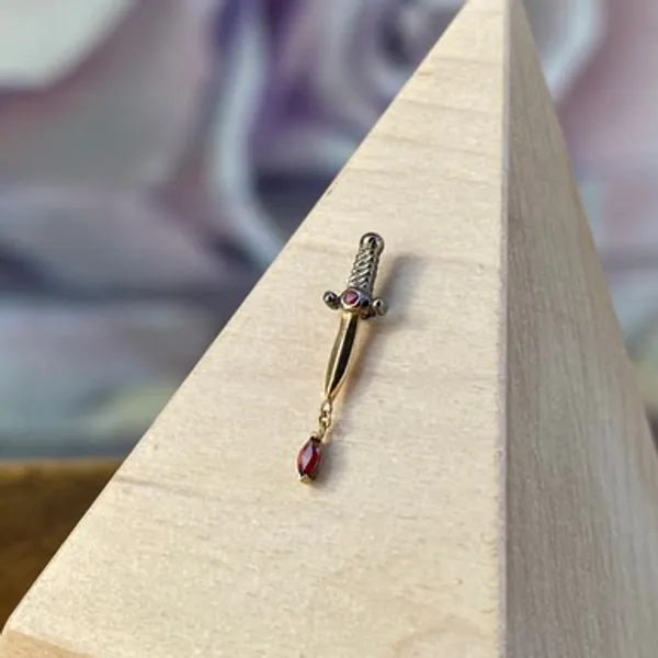 Kiss of Death Dagger Earring