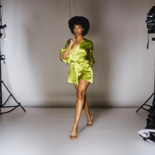 Luxe Serenity Silk Robe (Chartreuse) - M/L / Chartreuse