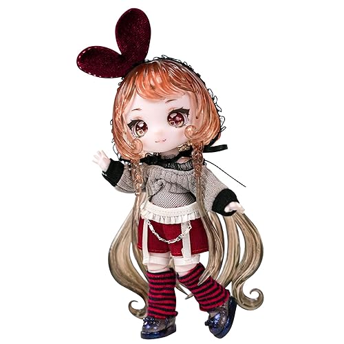 ICY Fortune Days Whimsicalt Animal Series Dolls, 13cm, Rotating Joints, 3D Eyes and Exquisite makeup, Best Gift for Children above 8 age(Lila) - Lila