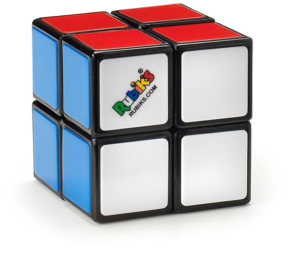 Rubik's Cube Mini, Original 2x2 Rubik's Cube, Puzzle Fidget Cube, Fidget Toy, Brain Teasers, Stocking Stuffers, Christmas Gifts for Teens, for Ages 8+ - Mini 2x2
