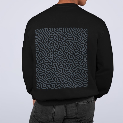 Mens ND Sweatshirt with Swirl Back Design - L / Black