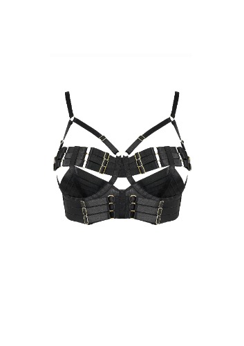Tomoe Adjustable Bodice Bra | Black / M