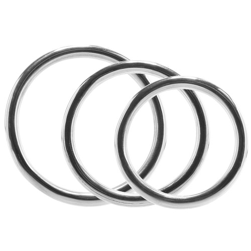 Stainless Steel 3 Piece Cock Ring Set | Regular