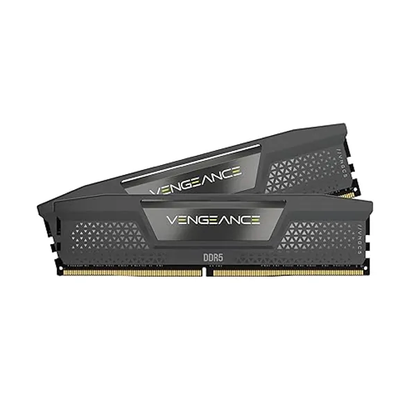 CORSAIR VENGEANCE DDR5 32GB (2x16GB) DDR5 6000MHz CL30 AMD EXPO Intel XMP iCUE Memoria Compatibile per Computer - Grigio (CMK32GX5M2B6000Z30) - 32GB (2 x 16GB)