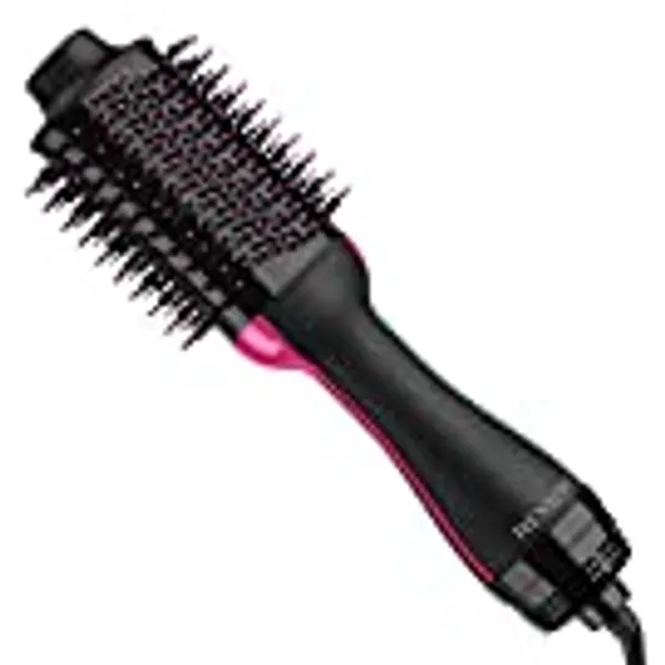 REVLON One-Step Volumizer Enhanced 1.0 Hair Dryer and Hot Air Brush | Now with Improved Motor (Black)