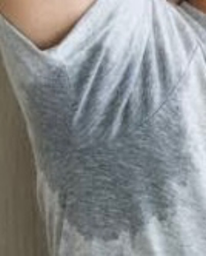 Sweaty gym armpit 