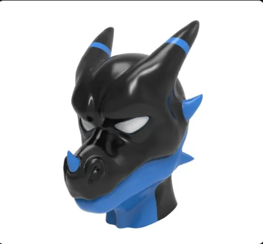 Furrjoi Silicone Evil Dragon Headgear