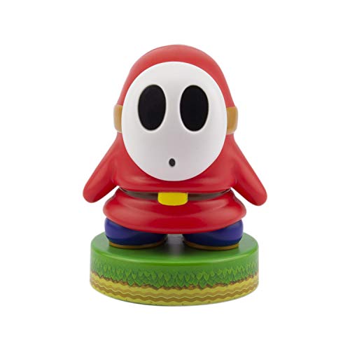 Paladone Super Mario Shy Guy 3D Icon BDP | Officially Licensed Nintendo Collectable | Unique Gift Idea | Bright Night Light or Desk Lamp | Battery Powered by 2 x AAA, White