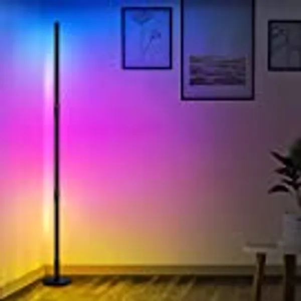 Lampadaire LED , RGBW LED Lampadaire Salon sur Pied d'angle