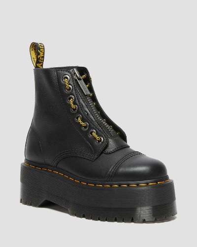 DR MARTENS Sinclair Max Pisa Leather Platform Boots