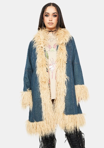 Plus Never Growing Up Denim Coat | 3X