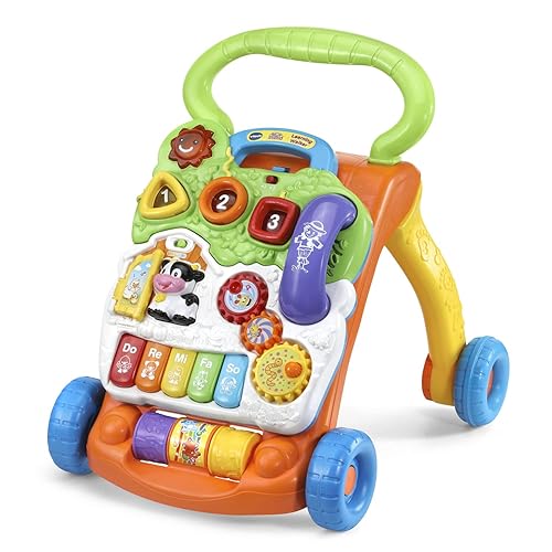 VTech Sit-to-Stand Learning Walker (Frustration Free Packaging) , Orange - Orange - Walker