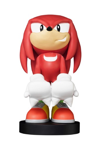 Exquisite Gaming: Knuckles Cable Guys Mobile Phone and Controller Holder, Includes a 6 Foot Charging Cable, Heavy Duty PVC Statue, Sturdy Base