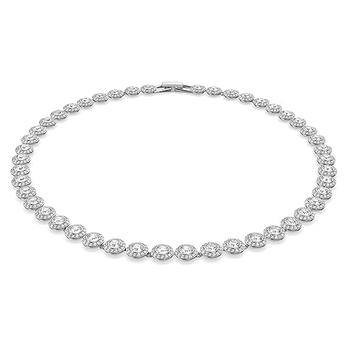 Swarovski Una Angelic Necklace Collection - crystals and rhodium-plated metal - Rhodium plated/White - Angelic All-Around