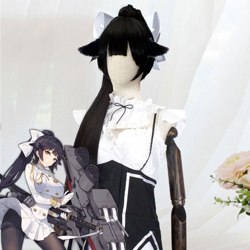 Azur Lane Takao Black Cosplay Wig
