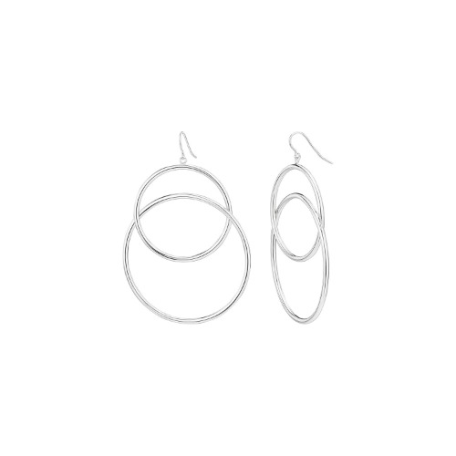 Silver Double Drop Earrings