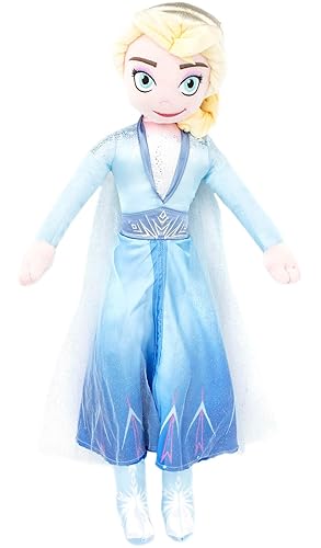 Disney Frozen 2 Elsa Plush Stuffed Pillow Buddy - Super Soft Polyester Microfiber, 25 inch (Official Disney Product) - Multi - Elsa