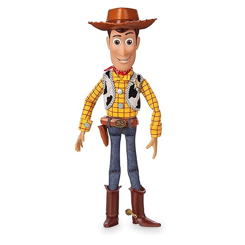 Disney Store Official Sheriff Woody Talking Action Figure from Toy Story, Features Sounds and Phrases from The Movies, Interacts with Other Figures and Toys - Woody
