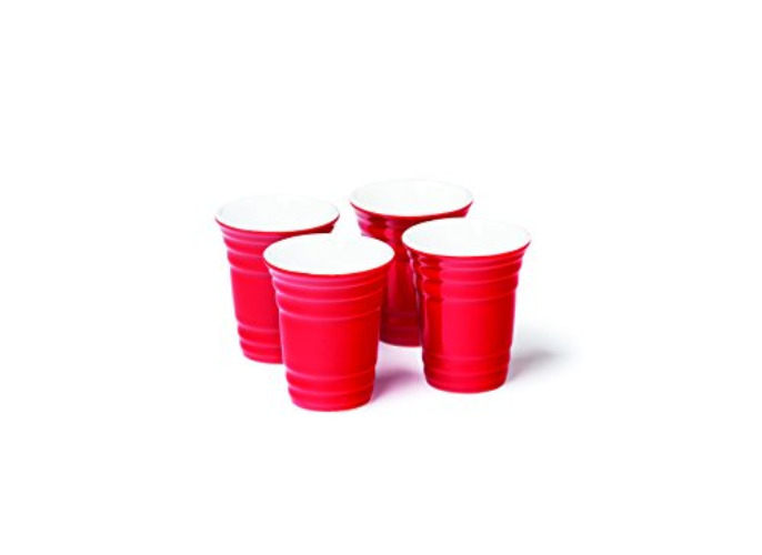 BigMouth Inc Red Cup Shots, Set of 4 - Shot Glasses