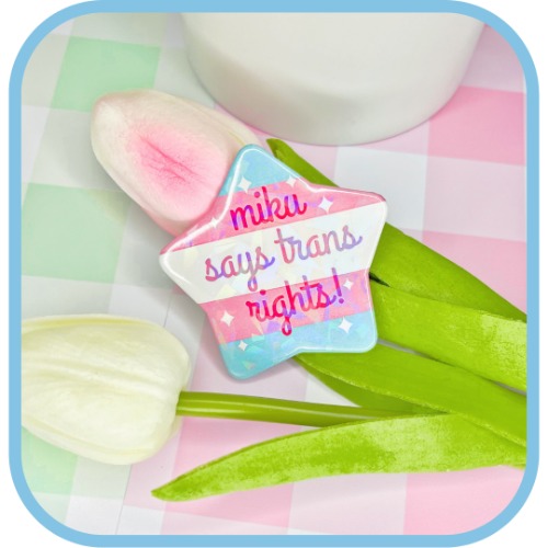 trans miku button